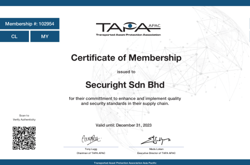 3. TAPA – MEMBERSHIP 2023-1 3. TAPA - MEMBERSHIP 2023-1